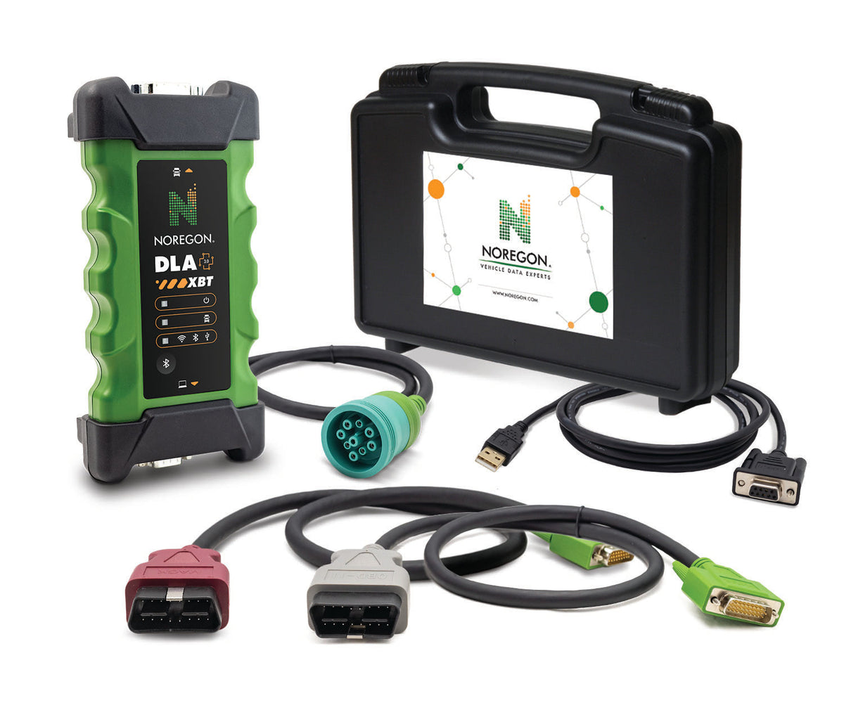 Kit Noregon DLA+ 3.0 XBT con adaptador, cables y estuche