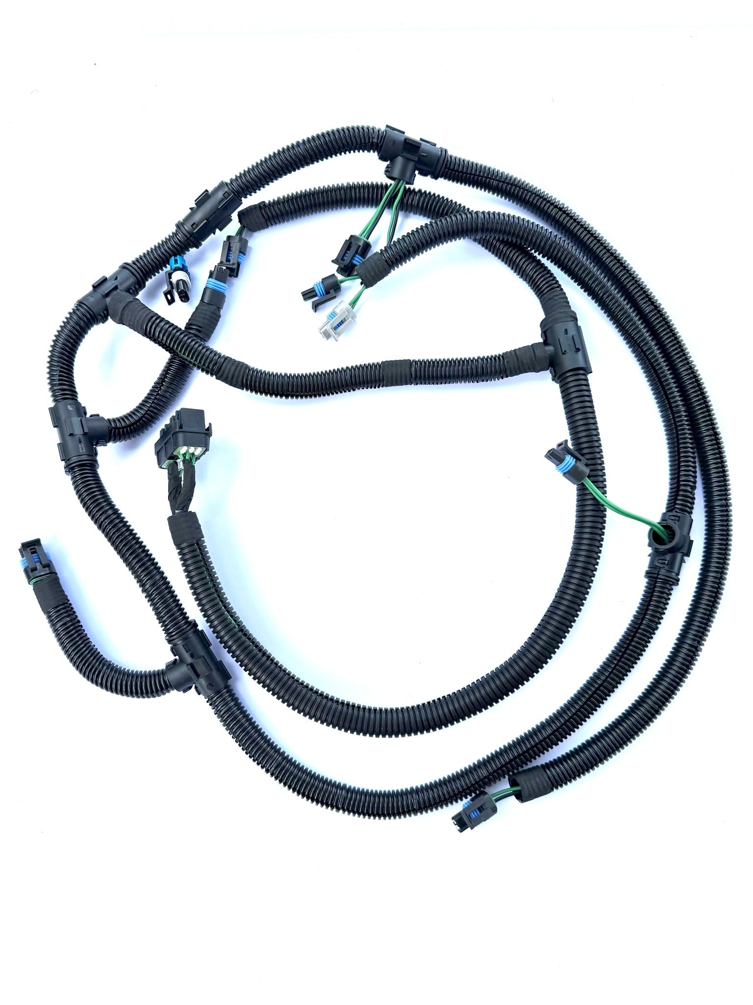 Arnés de motor Detroit 12.7L DDEC IV con conectores de sensores e inyectores sellados