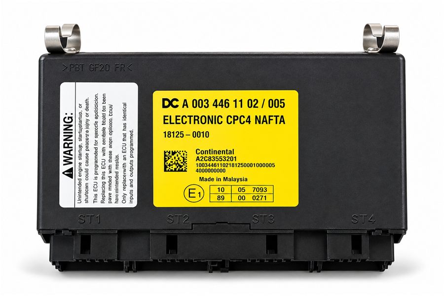 Módulo CPC4 de etiqueta amarilla A0064463402, Freightliner Cascadia 2014-2019